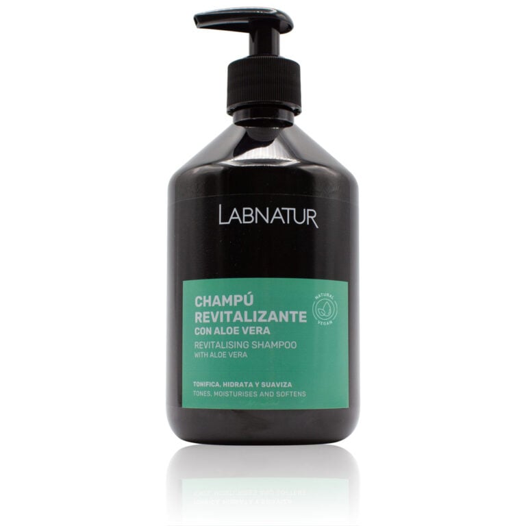Champú Revitalizante con Aloe Vera 500ml Labnatur natural y vegano para cabello seco dañado o apagado