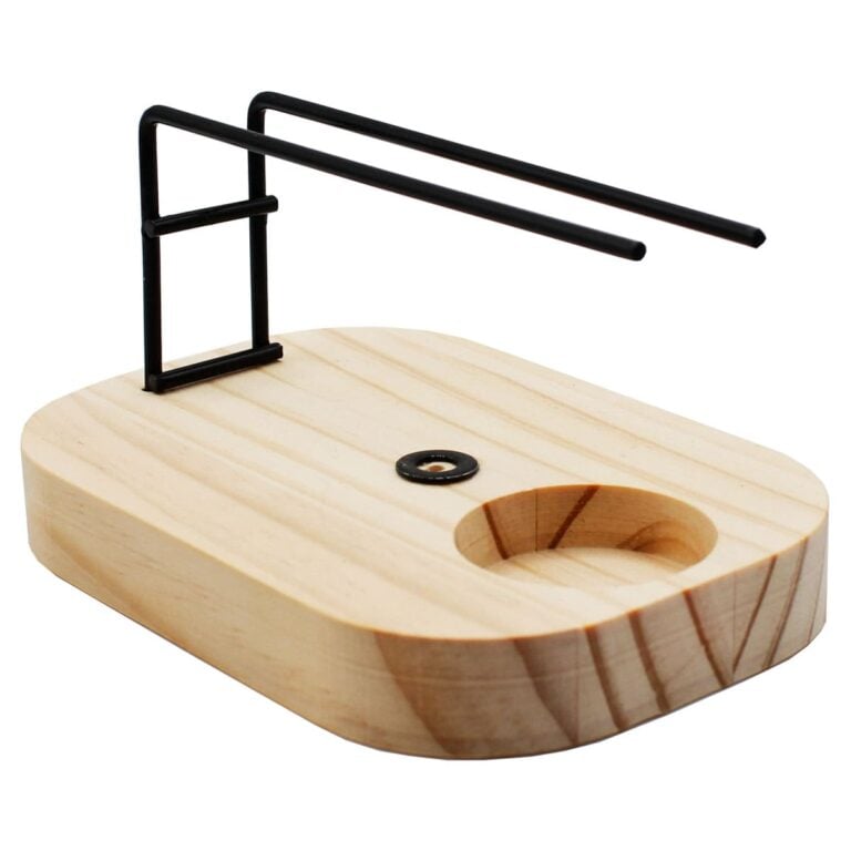 Quemador Palo Santo SYS Aromas con base de madera y soporte metálico para palo santo, sticks y conos
