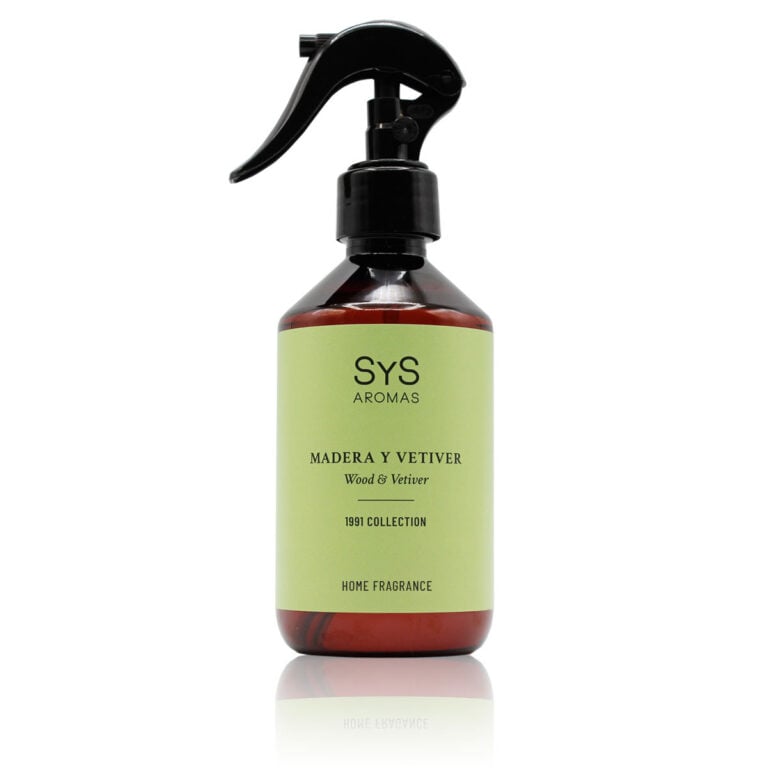 Ambientador pulverizador Madera y Vetiver 300ml 1991 SYS Aromas spray hogar aroma amaderado y cítrico