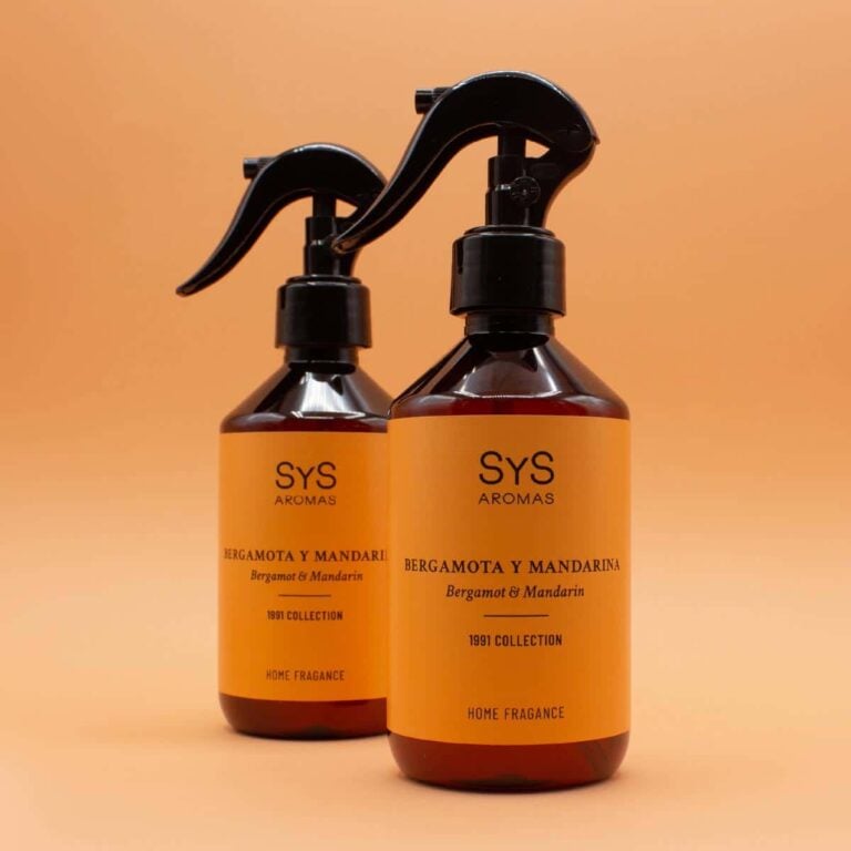 Dos ambientadores Pulverizador Bergamota y Mandarina 300ml Colección 1991 SYS Aromas