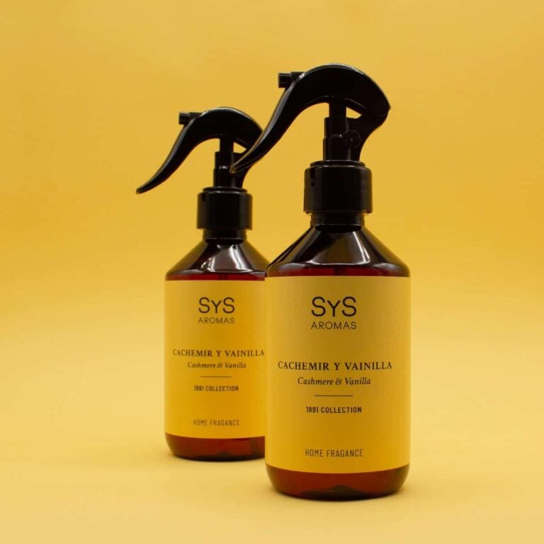 Dos ambientadores Pulverizador Cachemir y Vainilla 300ml Colección 1991 SYS Aromas