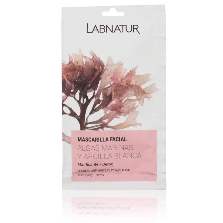 Mascarilla facial Algas Marinas y Arcilla 15ml Labnatur matificante y purificante para piel mixta y grasa.