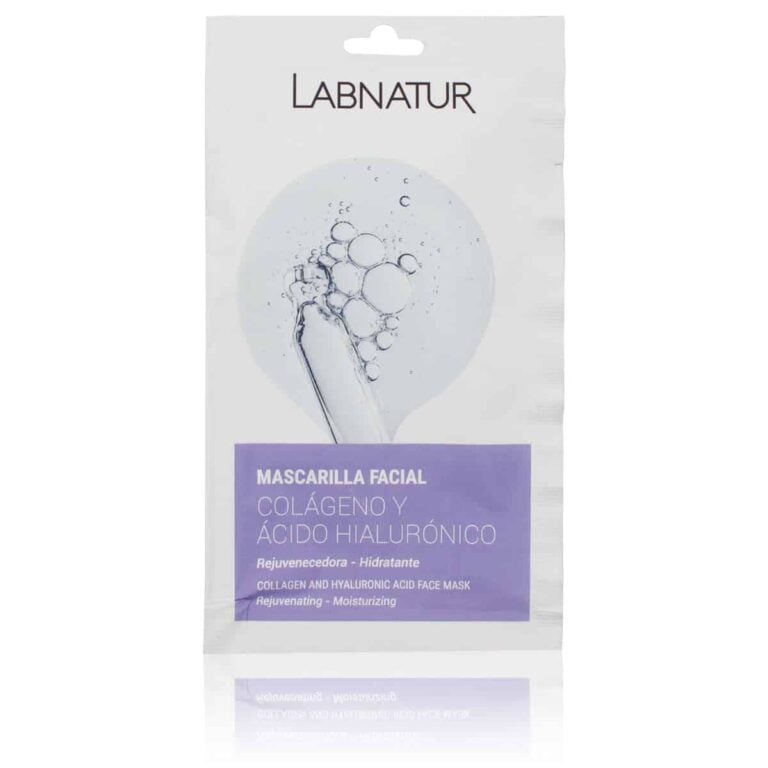 Mascarilla facial Colágeno y Ácido Hialurónico 15ml Labnatur hidratante y antiedad para piel deshidratada.