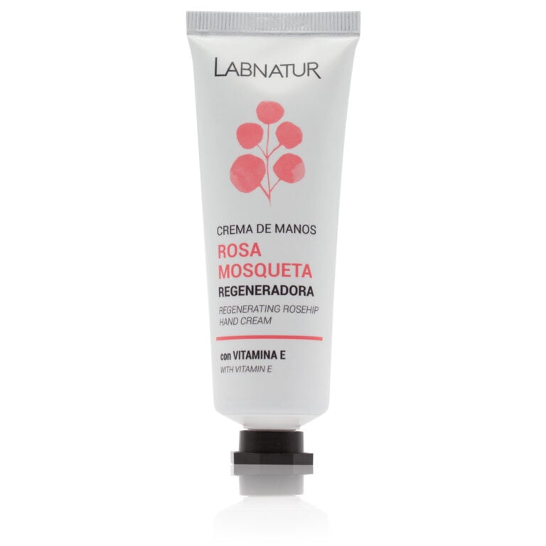 Crema de manos Rosa Mosqueta 50ml Labnatur natural con aceite de avellanas karité urea y vitamina E