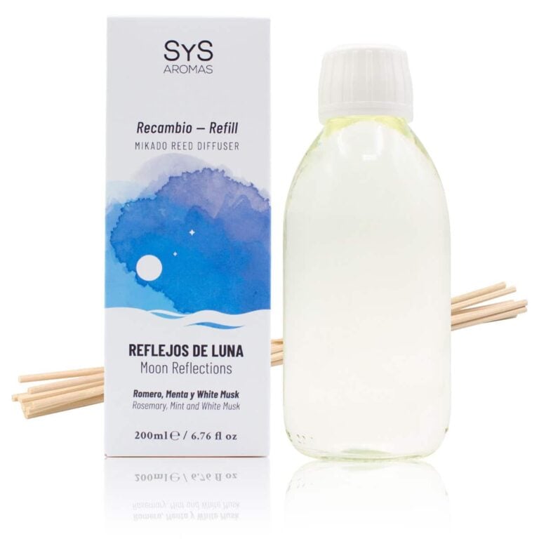 Recambio Mikado Reflejos de Luna 200ml + Palos Experience SYS Aromas aroma fresco y mediterráneo