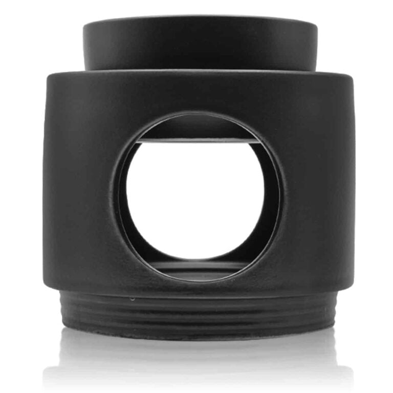 Quemador Noir Cerámica Negro SYS Aromas para esencias y aceites esenciales