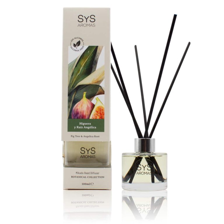 Ambientador mikado Higuera y Raíz Angélica 100ml SYS Aromas Botanical sin alcohol