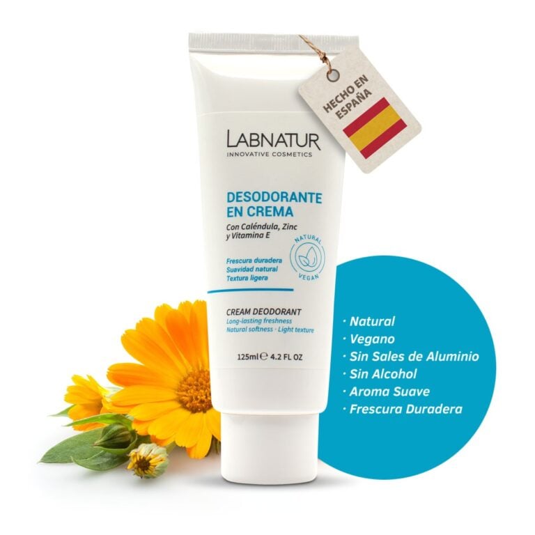 Desodorante en Crema Labnatur 125ml ecológico, natural y vegano para frescura diaria en las axilas.