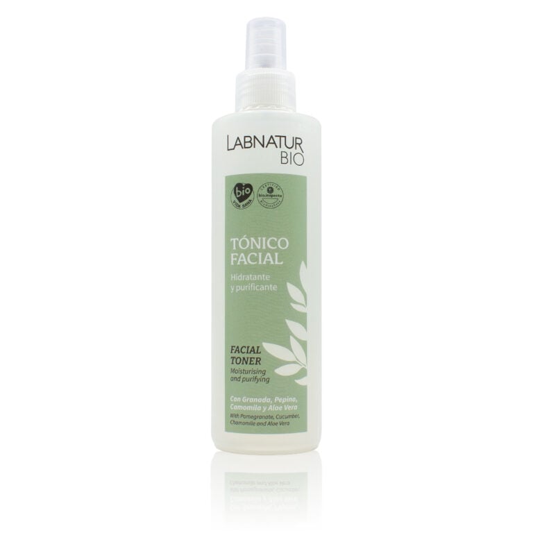 Tónico Facial Hidratante y Purificante 250ml Labnatur Bio con granada, pepino, camomila, aloe vera y pantenol.