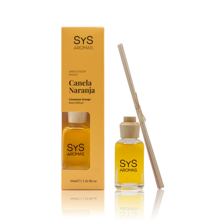 Ambientador Mikado Canela-Naranja 45ml Origins SYS Aromas con fragancia cítrica y especiada