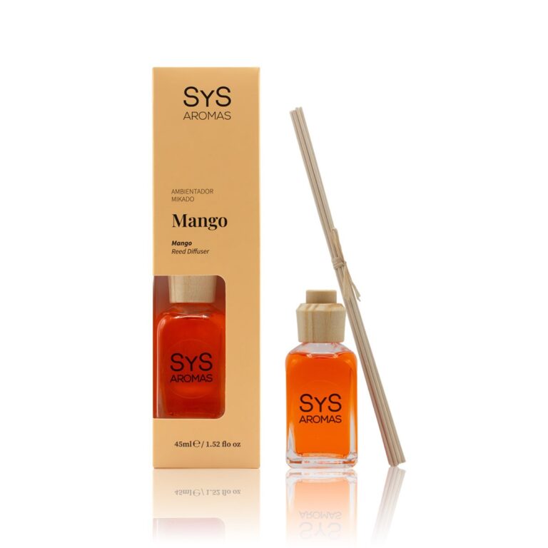 Ambientador Mikado Mango 45ml Origins SYS Aromas con fragancia tropical y afrutada
