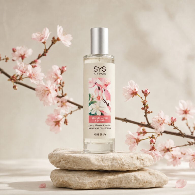Ambientador Pulverizador Flor de Cerezo y Jazmín 100 ml SYS Aromas con aroma floral, suave, delicado y envolvente.