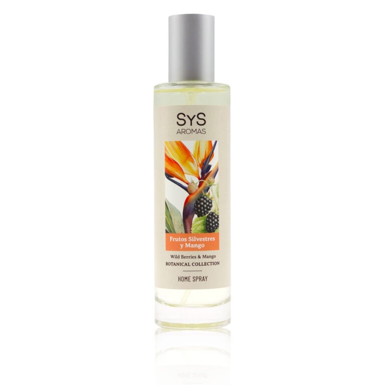 Ambientador Pulverizador Frutos Silvestres y Mango 100 ml Botanical SYS Aromas con notas dulces, afrutadas y tropicales.