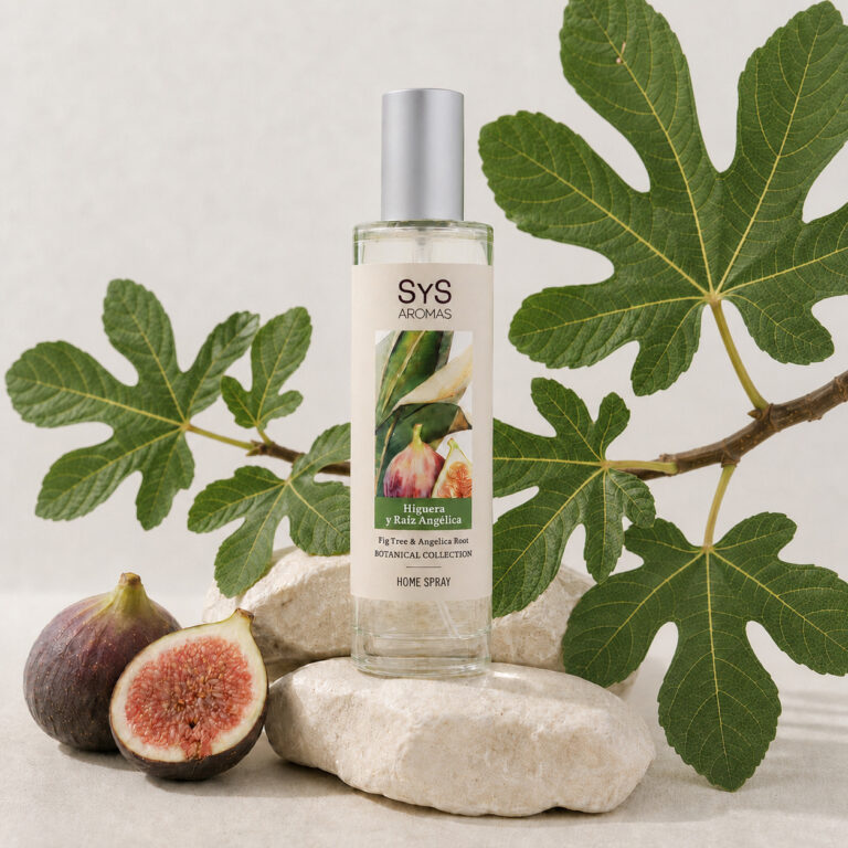 Ambientador Pulverizador Higuera y Raíz Angélica 100 ml SYS Aromas con aroma armonizante, herbal, afrutado y refrescante.