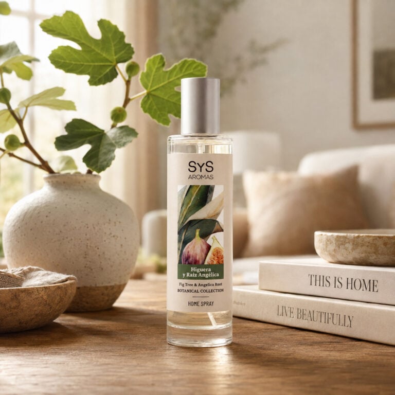 Ambientador Pulverizador Higuera y Raíz Angélica SYS Aromas 100 ml con efecto inmediato e intensidad media.
