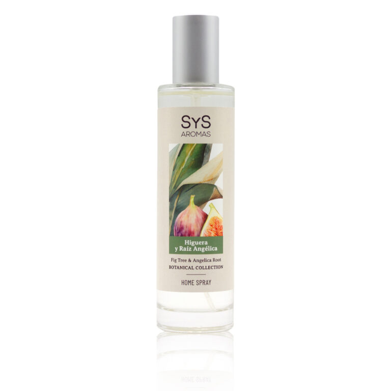 Ambientador Pulverizador Higuera y Raíz Angélica 100 ml Botanical SYS Aromas con notas herbales, afrutadas y refrescantes.