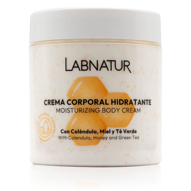 Crema corporal Caléndula con Perlas de Vitamina E y Miel 500ml Labnatur hidratante, nutritiva y suavizante.