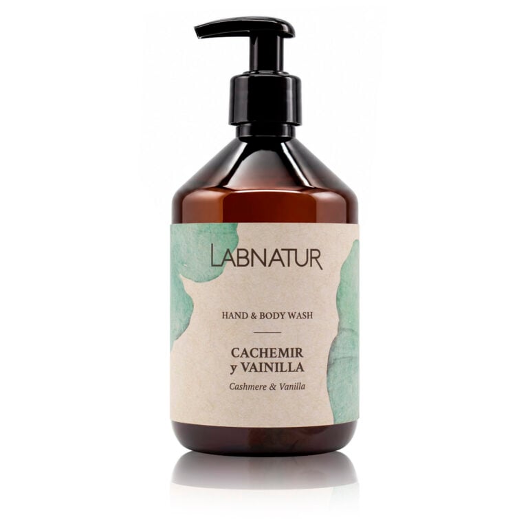 Jabón Manos y Cuerpo Cachemir y Vainilla 500 ml Labnatur natural y vegano con notas dulces y cálidas.