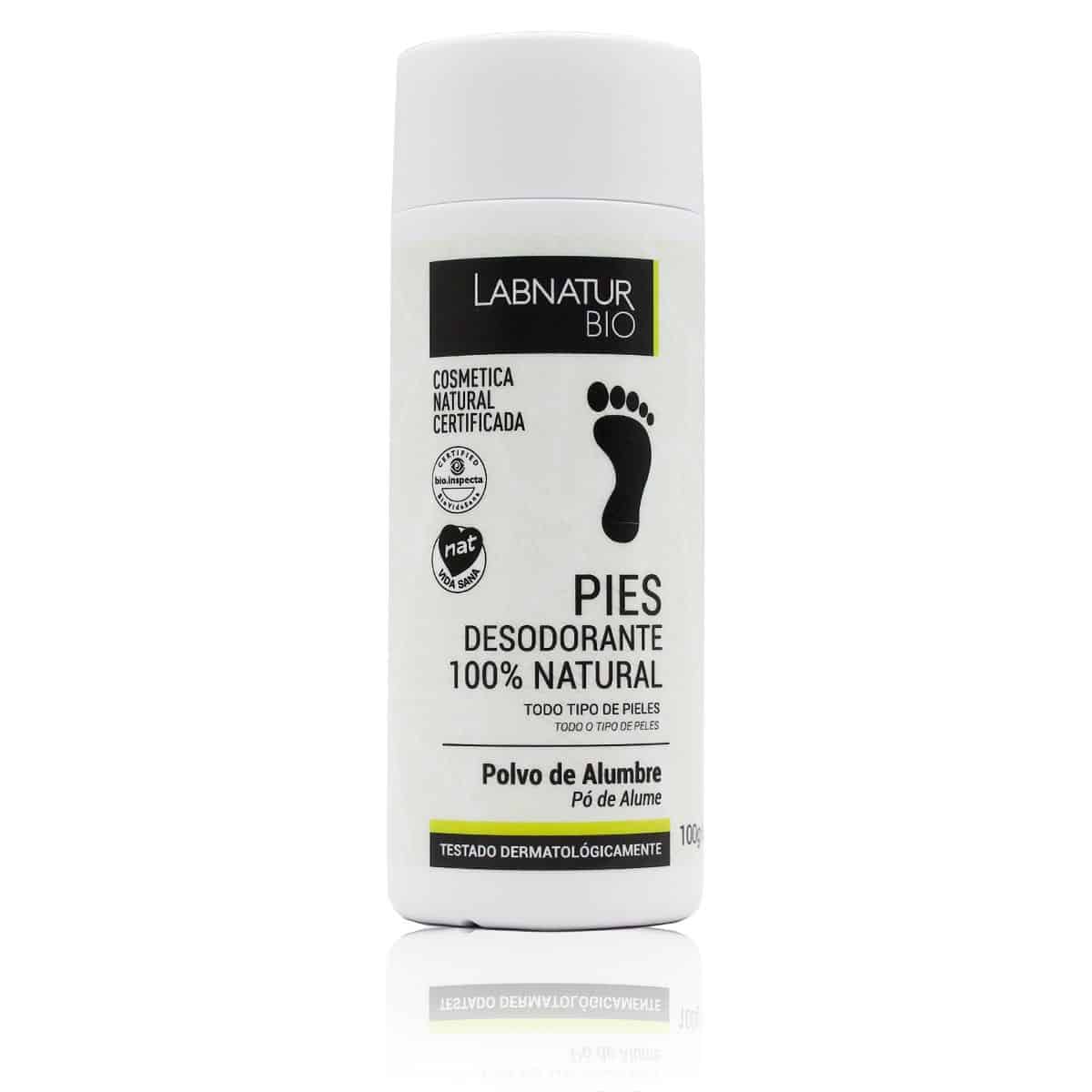 Comprar Desodorante Pies 100% natural Polvo de Alumbre Labnatur Bio