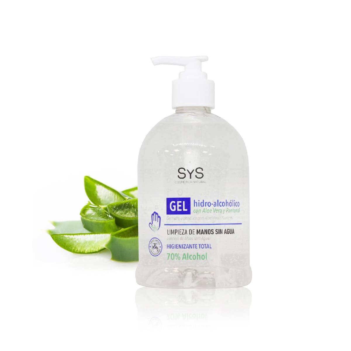 Comprar Gel Hidroalcoholico Con Aloe Vera Dosificador 500ml SYS