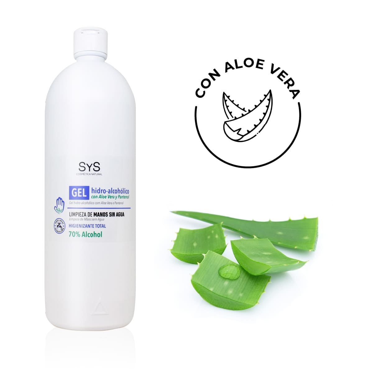 Comprar Gel Hidroalcoholico Con Aloe Vera 1L SYS