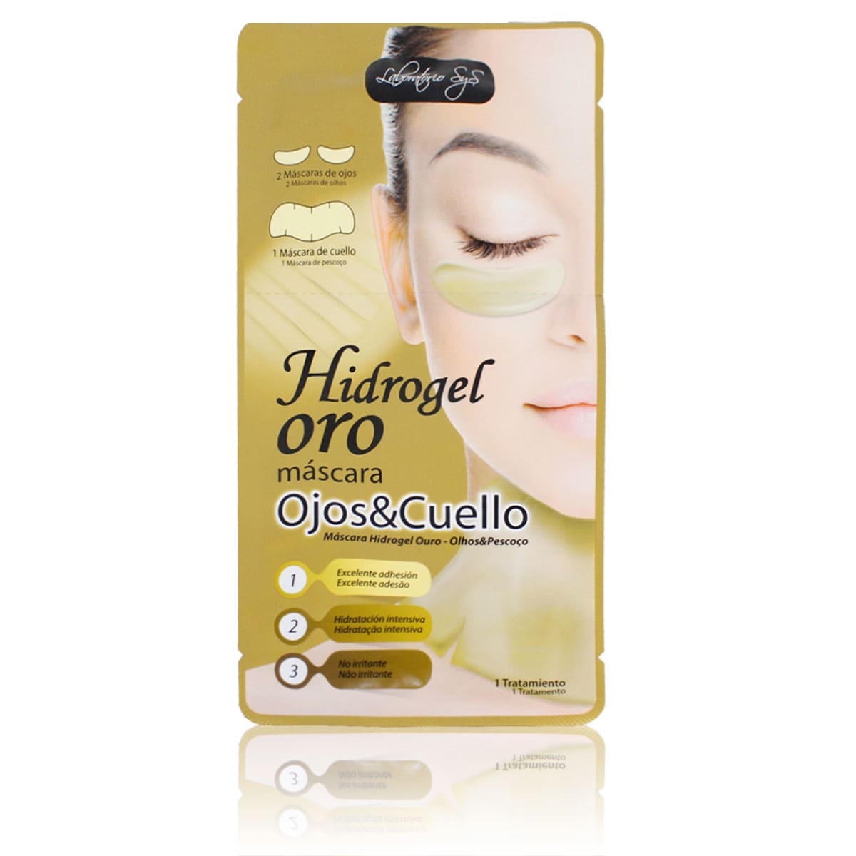 Comprar Mascara Ojos y Cuello de Hidrogel - Oro - SYS
