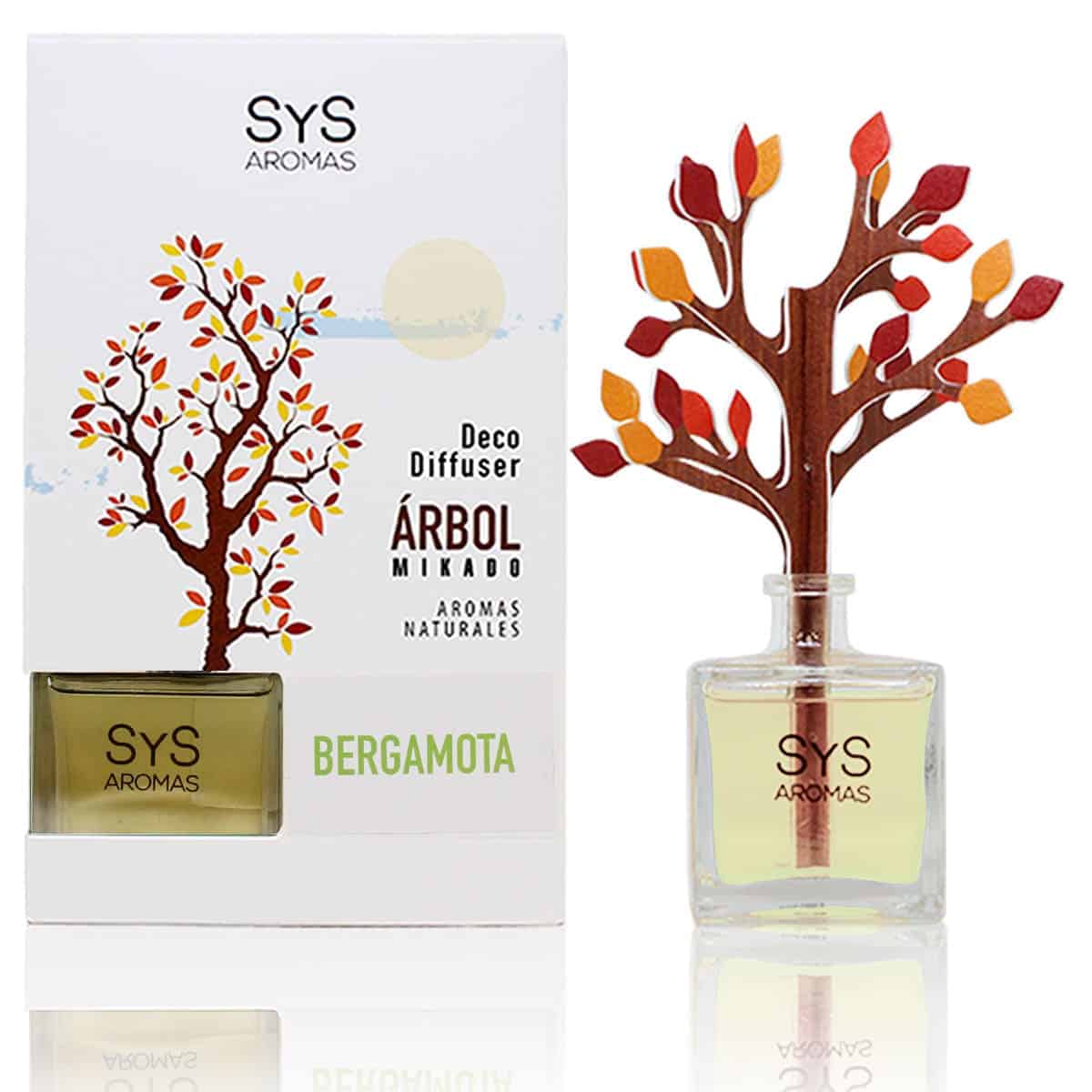 Ambientador Difusor Arbol Bergamota 90ml SYS Aromas